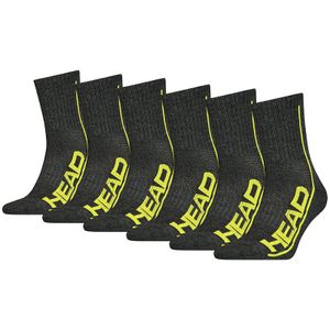 HEAD performance 6-pack halfhoge sokken sport grijs unisex