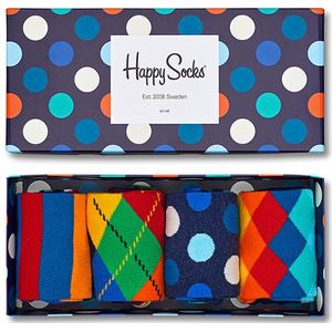 Happy Socks giftbox 4-pack sokken mix multi unisex