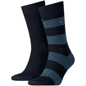 Tommy Hilfiger sokken rugby 2-pack donkerblauw heren