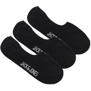 Jack & Jones sokken 3-pack footies douglas zwart heren