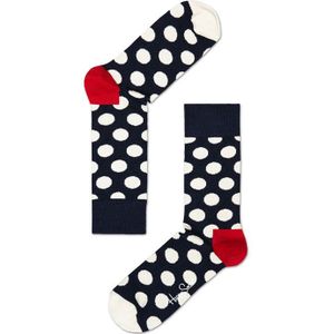 Happy Socks sokken big dot blauw unisex