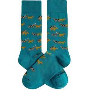 Jimmy Lion sokken puppy love blauw unisex