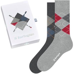 Burlington basic giftbox 2-pack sokken grijs II heren