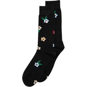 Alfredo Gonzales sokken flowers zwart unisex