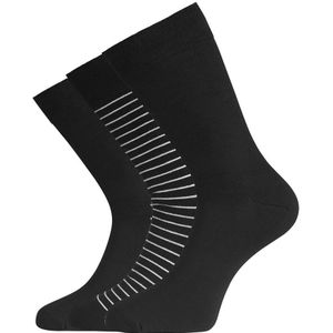 Bamboo Basics sokken beau 3-pack strepen zwart II unisex