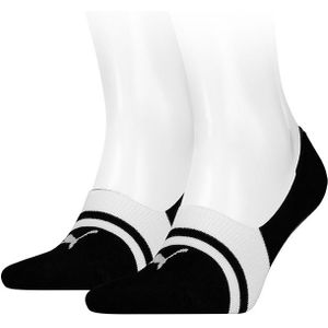 PUMA sokken heritage footies 2-pack zwart II unisex