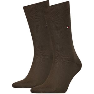 Tommy Hilfiger 2-pack sokken classic bruin II heren