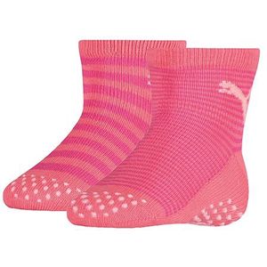 PUMA baby 2-pack anti-slip sokken abs roze unisex