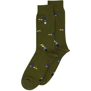 Alfredo Gonzales sokken toucan groen unisex
