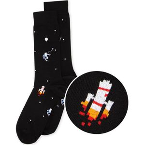Alfredo Gonzales sokken astronauts in space zwart unisex