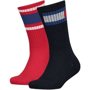 Tommy Hilfiger sokken kids flag 2-pack blauw & rood II kids