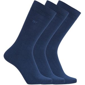 CR7 3-pack sokken basic blauw heren