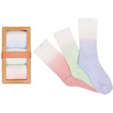 M. Moustache dames giftbox 3-pack sokken fancy tie dye pastel dames