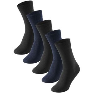 Schiesser 5-pack sokken basic blauw & zwart heren