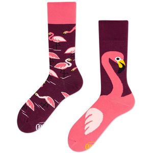 Many Mornings sokken pink flamingo unisex