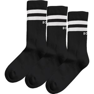 Björn Borg core 3-pack sokken logo zwart unisex