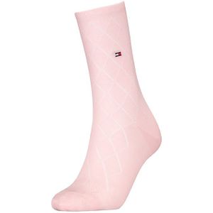 Tommy Hilfiger dames sokken premium argyle roze dames