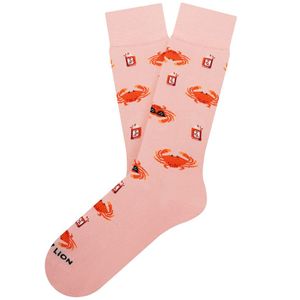 Jimmy Lion sokken cool crab roze unisex