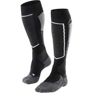 FALKE sokken SK2 dames ski kniekous zwart & grijs dames