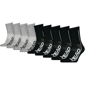 HEAD performance 9-pack halfhoge sokken sport zwart & grijs unisex