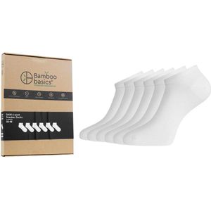 Bamboo Basics giftbox 6-pack sneakersokken dani wit unisex