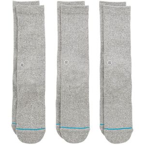 Stance casual 3-pack sokken icon grijs heren