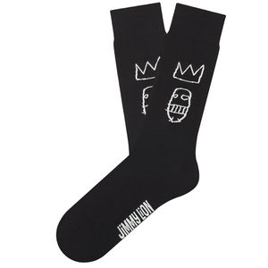 Jimmy Lion sokken basquiat sugar ray robinson zwart (Basquiat) unisex