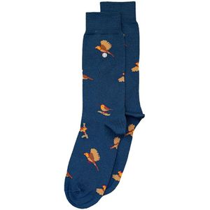 Alfredo Gonzales sokken roodborstje blauw heren