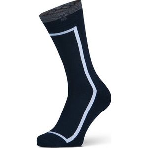 XPOOOS bamboe sokken essential graphics print blauw heren