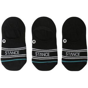 Stance sokken casual 3-pack footies basic zwart heren