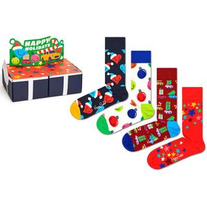 Happy Socks giftbox 4-pack sokken holiday vibes multi unisex