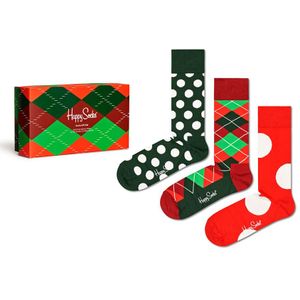 Happy Socks giftbox 3-pack sokken holiday classics multi unisex