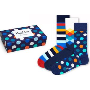 Happy Socks giftbox 3-pack sokken classic mix multi unisex