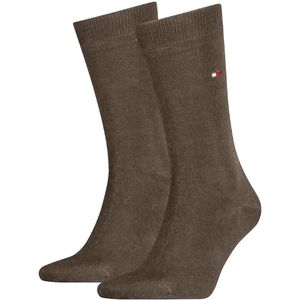 Tommy Hilfiger 2-pack sokken classic bruin heren