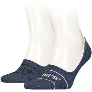 Levi&#039;s sokken 2-pack footies sport blauw unisex