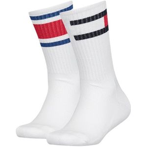 Tommy Hilfiger kids 2-pack sokken flag wit II kids