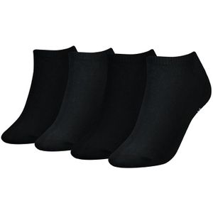 Tommy Hilfiger sokken dames basic sneaker 4-pack zwart dames