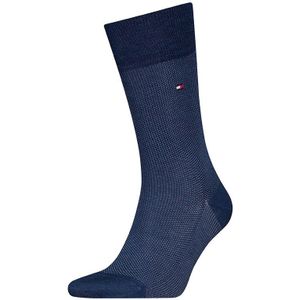 Tommy Hilfiger sokken premium birdseye blauw II heren