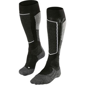 FALKE sokken SK2 ski kniekous zwart/grijs heren