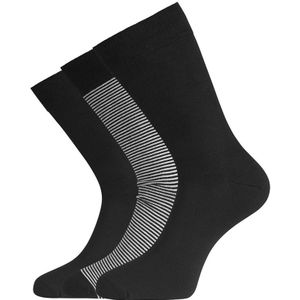 Bamboo Basics 3-pack sokken beau strepen zwart unisex