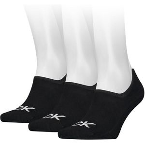 Calvin Klein sokken 3-pack footies logo zwart heren