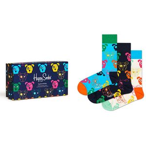 Happy Socks giftbox 3-pack sokken mixed dog multi heren