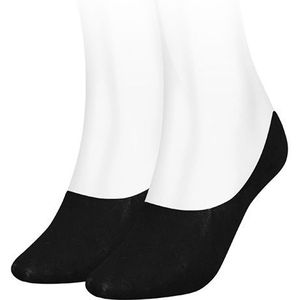 Tommy Hilfiger sokken dames mini logo footie 2-pack zwart dames