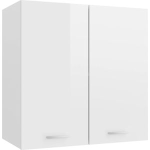 vidaXL Hangkast Lyon 60x31x60 cm bewerkt hout hoogglans wit