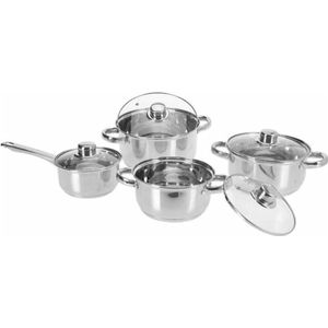 Excellent Houseware Pannenset RVS 8 delig -