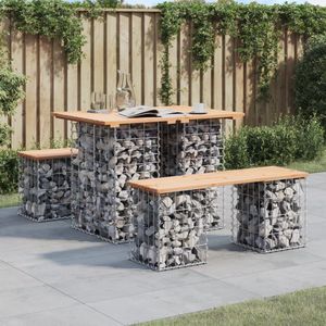 vidaXL - Tuinbank - schanskorfontwerpx70x72 - cm - massief - grenenhout