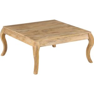 VidaXL Salontafel 80x80x40 cm - Massief Mangohout