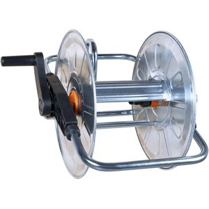 vidaXL Slanghaspel voor 50 m 1/2" of 35 m 3/4" slang wandmontage staal