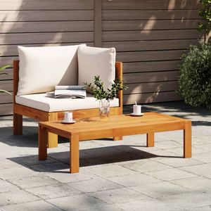 vidaXL - 2-delige - Loungeset - met - kussens - massief - acaciahout