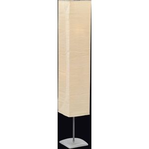 Vloerlamp met Papieren Lampenkap Beige 135 cm